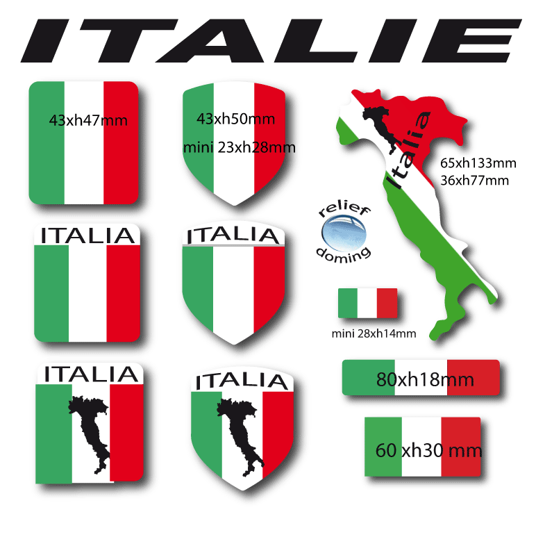 ITALIE stickers autocollants