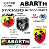 ABARTH autocollant sticker 3D logo FIAT ABARTH