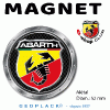 ABARTH articles personnalisés logo ABARTH PRIX de l'article choisi : Magnet metal rond diam. 52 mm