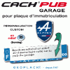 CACHE PUB garage plaque d'immatriculation logo nouvelle ALPINE