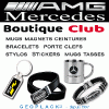 AMG ceinture, bracelet, mugs, porte clefs