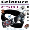 CSBJ RUGBY ceinture logo CSBJ Rugby boutique Club PRIX de l'article choisi : Ceinture réglable/ajustable longueur 160cm