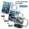 GORDINI autocollant sticker 3D logo RENAULT GORDINI PRIX de l'article choisi : Mug Gordini Collector 3 Mugs R8+R12+R17