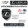 LEXUS autocollant sticker 3D logo LEXUS