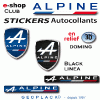 Autocollants stickers logo nouvelle ALPINE en 3D