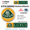 Logo LOTUS autocollant sticker en relief 3D doming