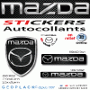 Logo MAZDA sticker autocollant 3 D Doming