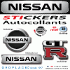 Logo NISSAN GTR sticker autocollant en relief 3 D Doming