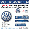 Logo VOLKSWAGEN VW autocollants stickers 3D doming