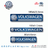 Logo VOLKSWAGEN VW autocollants stickers 3D doming PRIX de l'article choisi : Sticker 3D RECTANGLE 100x h12mm. Lot de 2.