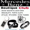 MERCEDES ceinture, bracelet, mugs, porte clefs, stickers logo MERCEDES