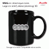 AUDI mugs, ceintures, bracelets, autocollants, accessoires AUDI E-shop CLUB AUDI : Mug ALL BLACK