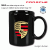 PORSCHE articles personnalisés logo PORSCHE E-Shop CLUB PORSCHE : Mug ALL BLACK
