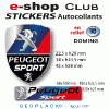 PEUGEOT SPORT GTI autocollant sticker 3D logo PEUGEOT Couleur ou Modèle (version) : Peugeot Sport