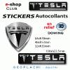 TESLA sticker autocollant logo TESLA porte clefs