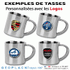 tasses à café mugs avec logos marques