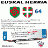 CACHE PUB garage plaque d'immatriculation personnalisé logos régions A REGIONS A Sélectionnez : Euskal herria