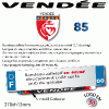 CACHE PUB garage plaque d'immatriculation personnalisé logos régions A REGIONS A Sélectionnez : Vendée