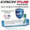 ALPINE Autocollants stickers 3D logo ALPINE PRIX de l'article choisi : CACH'PUB Garage