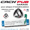 Logo AUTOBIANCHI autocollant sticker 3D PRIX de l'article choisi : Bandeau CACH'PUB garage. La pièce.