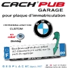 Logo BMW sticker autocollant en 3D PRIX de l'article choisi : Bandeau CACH'PUB garage. La pièce.