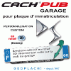 CACHE PUB garage plaque d'immatriculation personnalisé logos MARQUES FRANÇAISES Cach'Pub FRANCE Sélectionnez : DS Automobiles