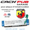 ABARTH articles personnalisés logo ABARTH PRIX de l'article choisi : CACH'PUB Garage