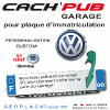 Logo VOLKSWAGEN VW autocollants stickers 3D doming PRIX de l'article choisi : Bandeau CACH'PUB garage. La pièce.