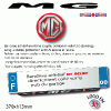 CACHE PUB garage plaque d'immatriculation personnalisé logos Marques ANGLAISES et US Cach' Pub GB - USA Sélectionnez : MG
