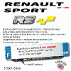 CACHE PUB garage plaque d'immatriculation personnalisé logos MARQUES FRANÇAISES Cach'Pub FRANCE Sélectionnez : Renault SPORT