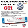 CACHE PUB garage plaque d'immatriculation personnalisé logos MARQUES ALLEMANDES Cach' Pub ALLEMAGNE Sélectionnez : VW GOLF GTI