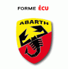 ABARTH autocollant sticker 3D logo FIAT ABARTH PRIX de l'article choisi : Sticker ECU 3D 42xh48mm Lot de 2