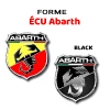 ABARTH autocollant sticker 3D logo FIAT ABARTH PRIX PAR ARTICLE : Sticker ECU Abarth 3D 27xh29mm. Lot de 2