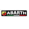 ABARTH autocollant sticker 3D logo FIAT ABARTH PRIX de l'article choisi : Sticker 3D RECTANGLE 120x h27mm. La pièce
