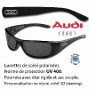 AUDI mugs, ceintures, bracelets, autocollants, accessoires AUDI E-shop CLUB AUDI : Lunettes de soleil UV 400
