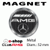 AMG MERCEDES articles personnalisés logo AMG E-Shop MERCEDES AMG : Magnet rond diam 52mm