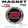 FORMULE 1 autocollant sticker 3D logo F1 PRIX de l'article choisi : Magnet metal rond diam. 52 mm