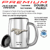 FORD MUSTANG mugs, ceintures, bracelets, autocollants, accessoires MUSTANG E-Shop CLUB FORD MUSTANG : Mug inox 400ml Premium