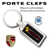 Boutique club PORSCHE Accessoires personnalisés logo PORSCHE E-Shop CLUB PORSCHE : Porte clef métal