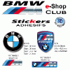 Mug tasse BMW Motorsport E30 PRIX PAR ARTICLE : Sticker 3D RECTANGLE 80x h18mm Lot de 2