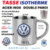 Logo VOLKSWAGEN VW autocollants stickers 3D doming PRIX de l'article choisi : Mug TASSE ISOTHERME acier inox (18 cl.) L'unité