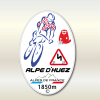 ALPE d'HUEZ Isère 38 autocollant Tour de France