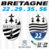 BRETAGNE Breizh sticker d'immatriculation et souvenir