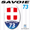 SAVOIE 73 sticker immatriculation départementale