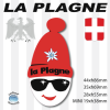 LA PLAGNE logo station sticker autocollant souvenir Savoie