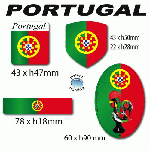Autocollant sticker drapeau Portugais PORTUGAL