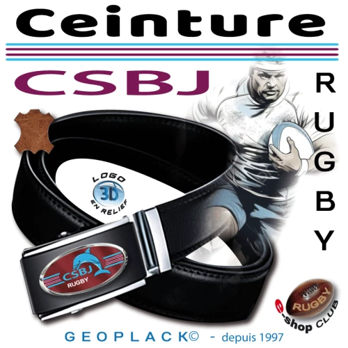 CSBJ RUGBY ceinture logo CSBJ Rugby boutique Club