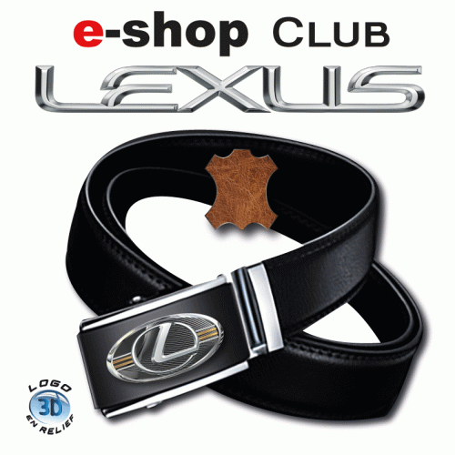 Ceinture boucle avec logo LEXUS