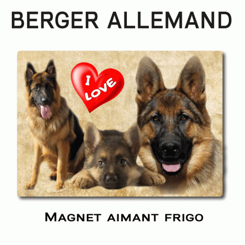 Magnet aimant chien BERGER ALLEMAND