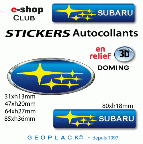 SUBARU autocollant sticker 3D logo SUBARU